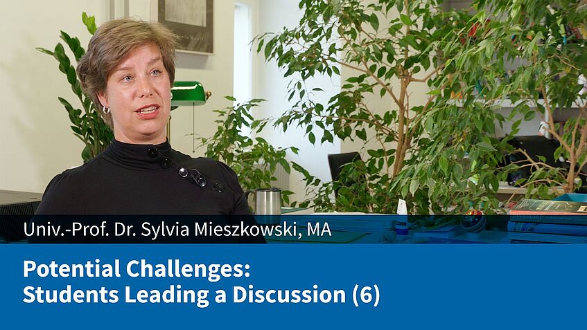 Potential Challenges: Students Leading a Discussion (6) (Sylvia Mieszkowski)