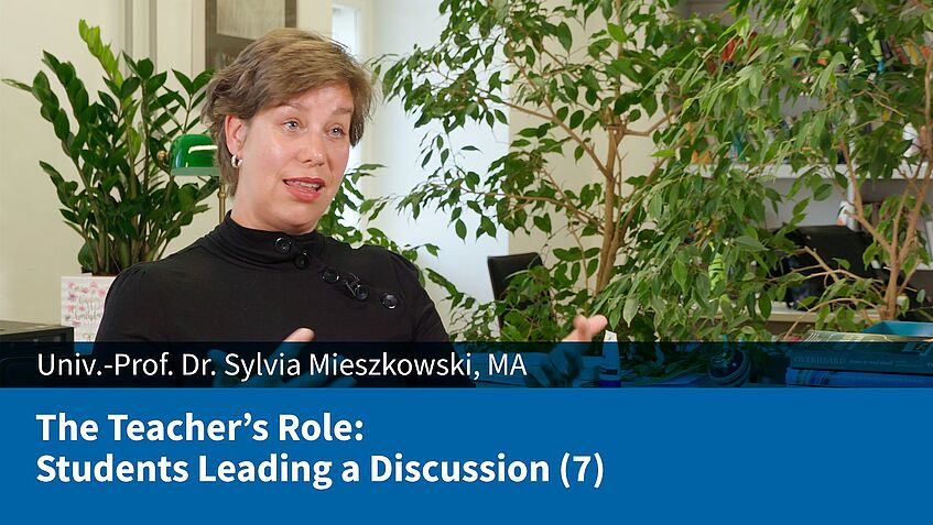 The Teacher's Role: Students Leading a Discussion (7) (Sylvia Mieszkowski)
